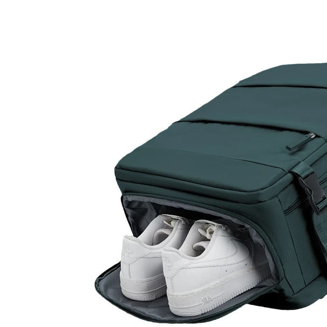 Water-Resistant Large Capacity Travel Backpack – 28% Off! Light Blue Bucket Bag with Drawstring & Comfort Straps